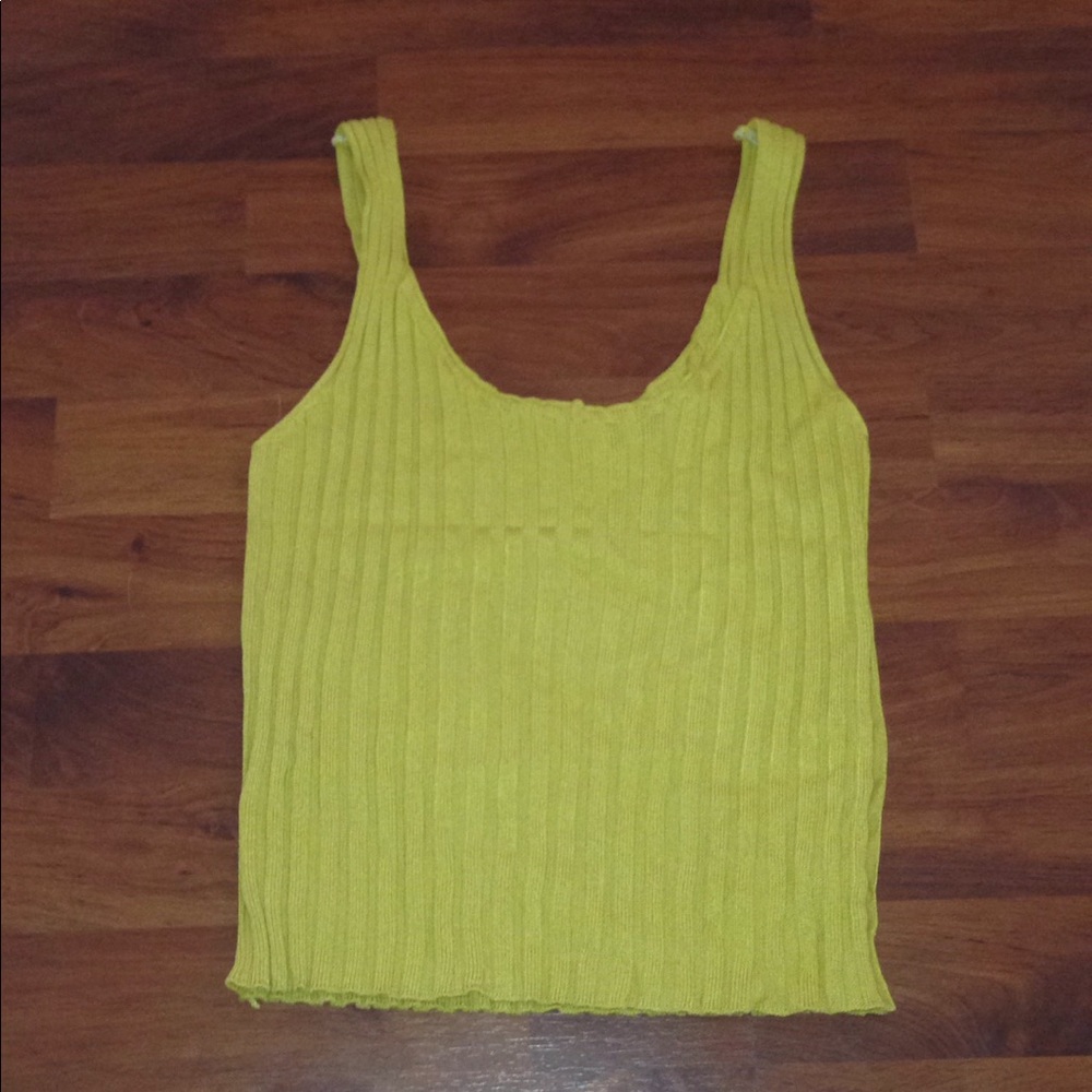 Mustard color top.